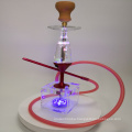 Hookah bar acrylic hookah shisha with light in both stem and base